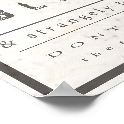 Liebe kann so Blind Poster sein (Ecke)