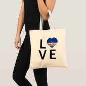 Liebe - Kap-Verde-Flagge Tragetasche (Vorderseite (Produkt))