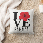LIEBE Kapa`a Hawaii Red Hibiscs Kissen (Decke)