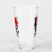 LIEBE Kapa'a Hawaii Red Hibiscs Glas (Links)