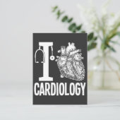 Liebe Kardiologie Herzkrankheit Operation Medizini Postkarte (Stehend Vorderseite)