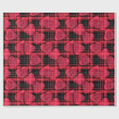 Liebe kariert geschenkpapier (Flach)