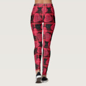 Liebe kariert leggings (Rückseite)