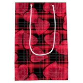 Liebe kariert mittlere geschenktüte (Rückseite)