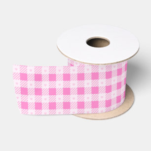 Liebe Kariert Moderne rosa Sammlung Satinband