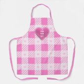 Liebe Kariert Moderne rosa Sammlung Schürze (Vorderseite)