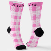 Liebe Kariert Moderne rosa Sammlung Socken (Gewinkelt)