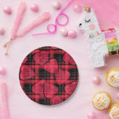 Liebe kariert pappteller (Party)