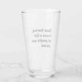 Liebe Karma Glas (Rückseite)