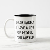 Liebe Karma-Kaffee-Tasse Zweifarbige Tasse (Links)