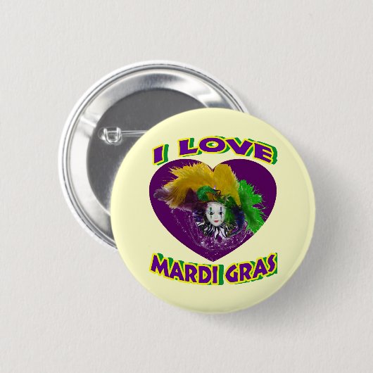 Liebe-Karneval Button (Vorne & Hinten)