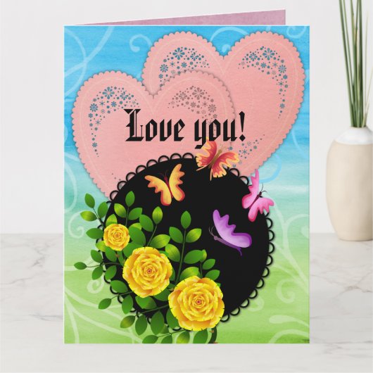 Liebe Karte (Vorderseite)