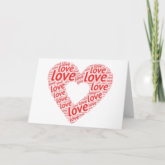 Liebe Karte (Vorderseite)