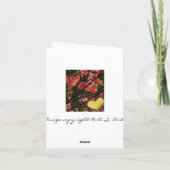 Liebe Karte (Rückseite)