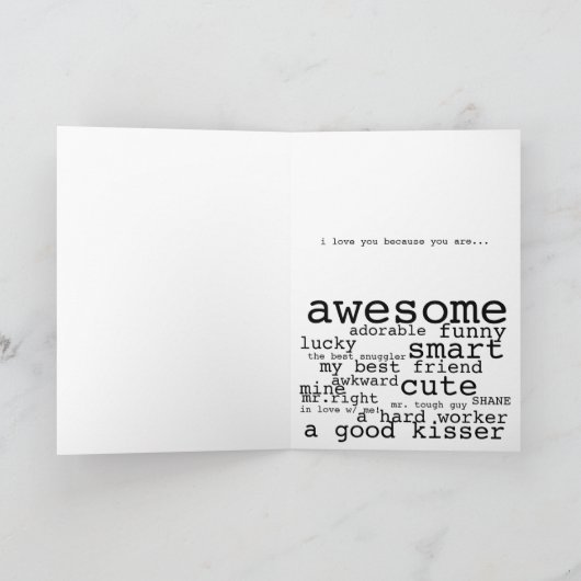 Liebe Karte (Innenseite)