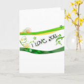 Liebe Karte (Gelbe Blume)