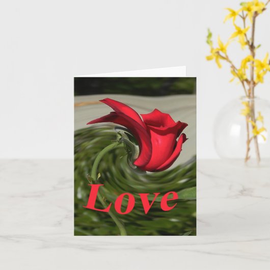 Liebe...... Karte (Gelbe Blume)