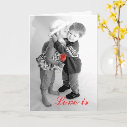 Liebe Karte (Gelbe Blume)