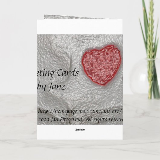 Liebe Karte (Rückseite)