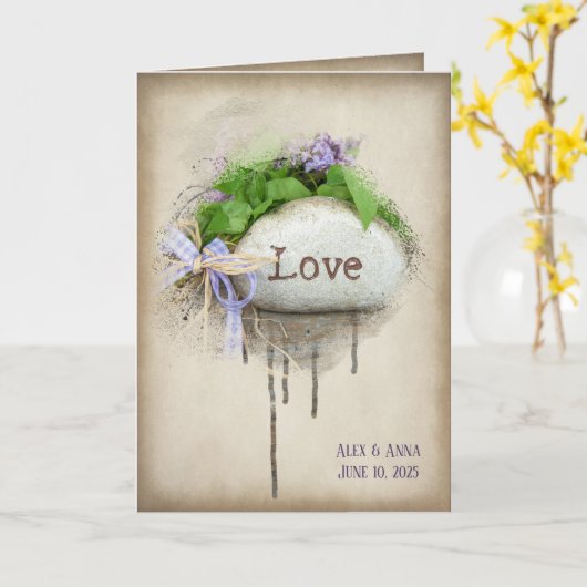 Liebe Karte (Gelbe Blume)