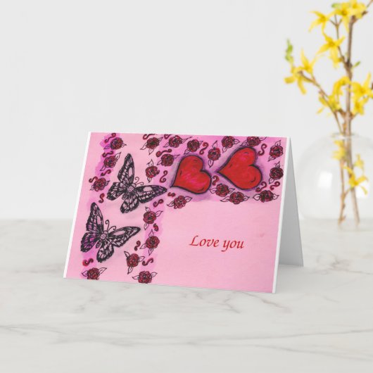 Liebe Karte (Gelbe Blume)