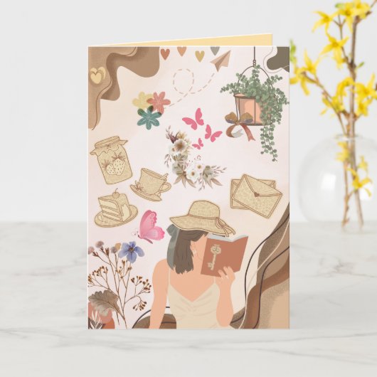 Liebe Karte (Gelbe Blume)