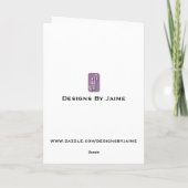 Liebe-Karte Feiertagskarte (Rückseite)