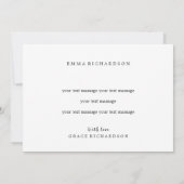 Liebe-Karte für die Mutter über große Entfernungen Einladung (Rückseite)