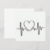 Liebe-Karte, lustig, Valentin, Jubiläum. Dankeskarte (Vorne/Hinten)