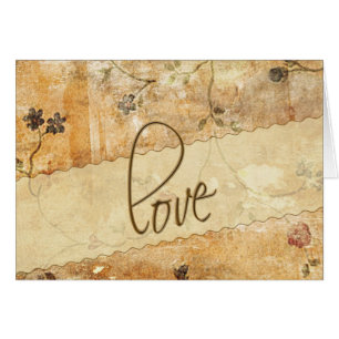Liebe-Karte… mit Blumen