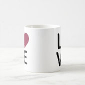 Liebe - Katar-Flagge Kaffeetasse (Mittel)