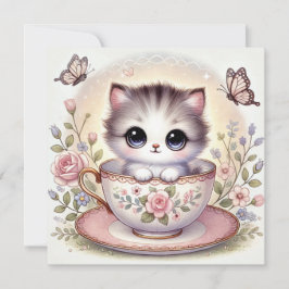 Liebe Kätzchen Einladung