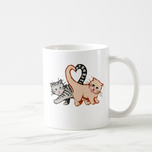 Liebe-Kätzchen-Kaffee-Tasse Kaffeetasse (Rechts)