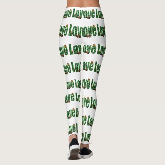 Liebe = Kätzchen, Leggings (Rückseite)
