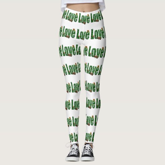 Liebe = Kätzchen, Leggings (Vorderseite)