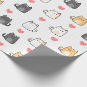 Liebe, Katze Geschenkpapier (Ecke)