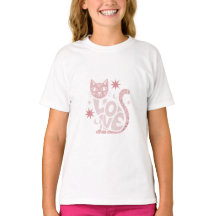"Liebe & Katze - Minimale Sammlung von T - Shirt"