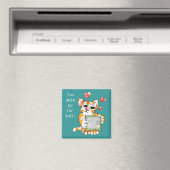 Liebe Katze mit Ihrem Foto Magnet Valentine (In Situ (Geschirrspüler))