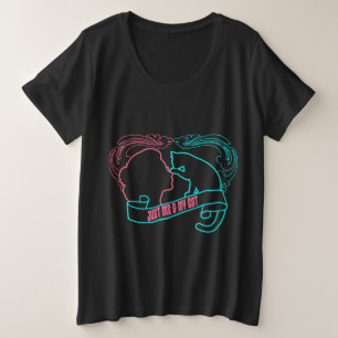 Liebe Katze, nur ich und meine Katze Große Größe T-Shirt