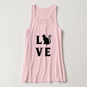 Liebe-Katze Tank Top