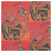 Liebe-Katze und Schmetterling Stoff (Muster)