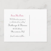 Liebe Katzen Ankündigung Datum freihalten Postkart (Rückseite)