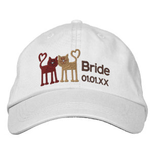 Liebe Katzen Bestickte Kappe