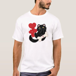 Liebe Katzen Cute Typografie Katzenliebhaber Desig T-Shirt