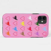 Liebe-Katzen-Entwurf Case-Mate iPhone Hülle (Rückseite (Horizontal))