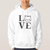 Liebe Katzen Hoodie (Vorderseite)