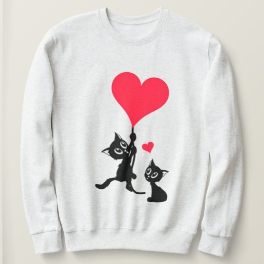 Liebe Katzen Hoodie – Cute & Cozy Style (Design vorne)