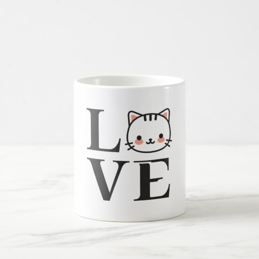 Liebe Katzen Kaffeetasse (Mittel)