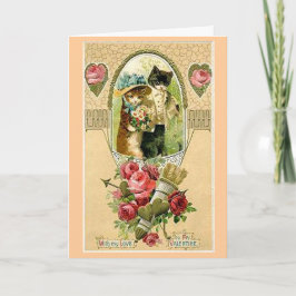 Liebe Katzen - Karte