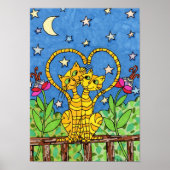 Liebe Katzen Kunst Poster (Vorne)